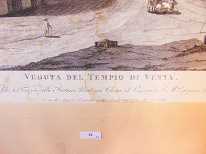MORELLI Francesco (circa 1768-1840) et PRONTI Domenico (actif circa 1790) "Vedute...