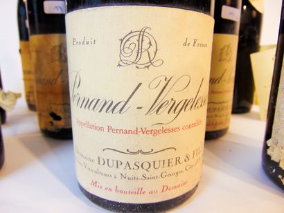 BOURGOGNE (PERNAND-VERGELESSES) Rouge, Domaine Dupasquier & Fils 1998, onze bouteilles...