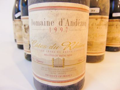 VALLÉE-DU-RHÔNE (CÔTES-DU-RHÔNE) Rouge, Domaine d'Andézon 1997, dix bouteilles [altérations...