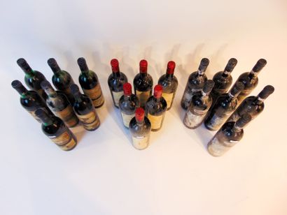 null Vins divers, rouge, vingt bouteilles :

- ITALIE (CHIANTI CLASSICO), Lame 1998,...