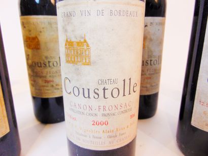 BORDEAUX (CANON-FRONSAC) Red, eleven bottles:

- Château Coustolle 1999 (two) and...