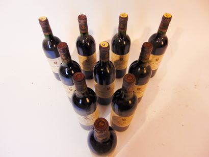 BORDEAUX (PESSAC-LÉOGNAN) Rouge, Château de Fieuzal 1997, dix bouteilles [altérations...