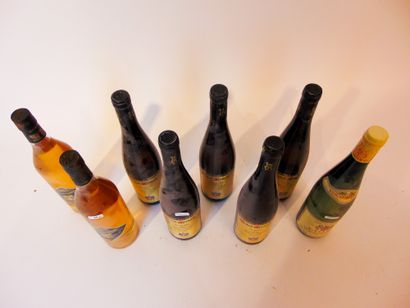 null Vins divers, blanc, huit bouteilles :

- ALLEMAGNE (RHEINHESSEN), blanc, Bereich...