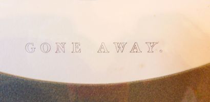 SHAYER William (1811-1892) [d'après] "Gone Away", lithographie en tondo rehaussée,...