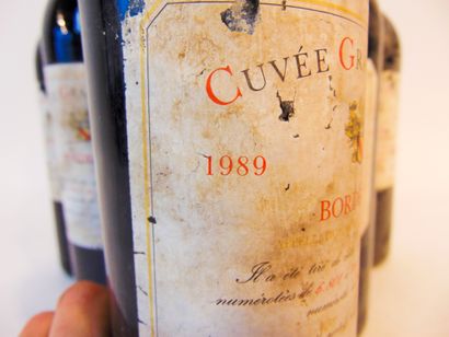BORDEAUX, rouge Red, Cuvée Grafé-Lecocq 1989, six bottles [bottom neck, label al...
