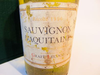 BORDEAUX Blanc, Sauvignon d'Aquitaine (Grafé-Lecocq) 1996, dix bouteilles [bas-goulot,...