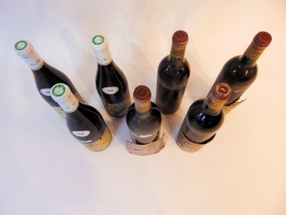 null Vins divers, rouge, sept bouteilles :

- BOURGOGNE (ALOXE-CORTON), Domaine Le...