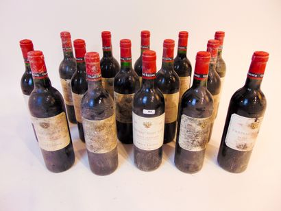 BORDEAUX (SAINT-ÉMILION) Rouge, Château Mont d'Or 1998, quinze bouteilles [altérations...