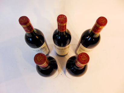BORDEAUX (PAUILLAC) Red, Château Pontet-Canet, 5th Grand Cru Classé 1987, five bottles...