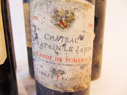 BORDEAUX (LALANDE-DE-POMMEROL) rouge, Château Chatain-Le Jard (Grafé-Lecocq) 1998,...