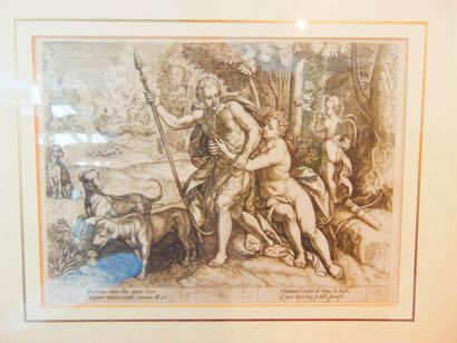 DE PASSE Crispin dit l'Ancien (1564-1637) "Venus and Adonis", probably early 17th...