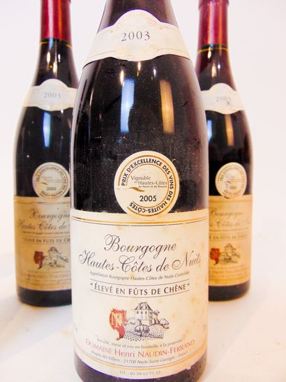 BOURGOGNE (CÔTE-DE-NUITS-VILLAGES) Rouge, Domaine Naudin-Ferrand 2003, trois bouteilles...