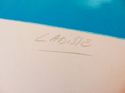 LABISSE FÉLIX (1905-1982) "Visage", XXe, lithographie polychrome, signée en bas à...
