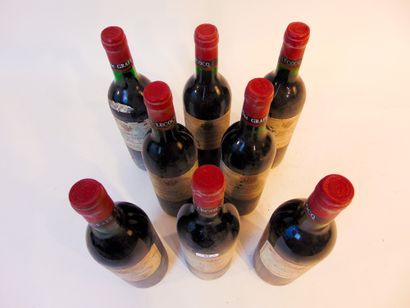 BORDEAUX (GRAVES) Rouge, Château d'Archambeau (Grafé-Lecocq) 1982, huit bouteilles...