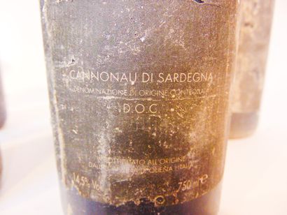 ITALIE (CANNONAU DI SARDEGNA) Rouge, Domaine Pietro Pittalis, onze bouteilles [bas-goulot,...