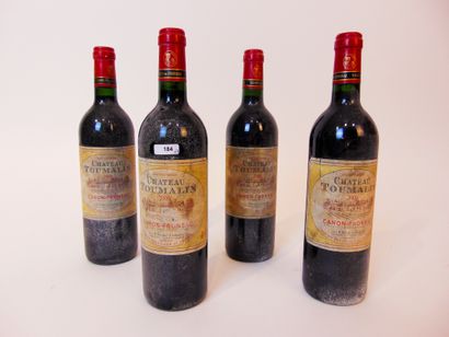 BORDEAUX (CANON-FRONSAC) Rouge, Château Toumalin 2000, quatre bouteilles [altérations...