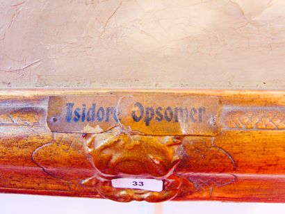 OPSOMER Isidore (1878-1967) "La Promenade", début XXe, huile sur toile, signée en...