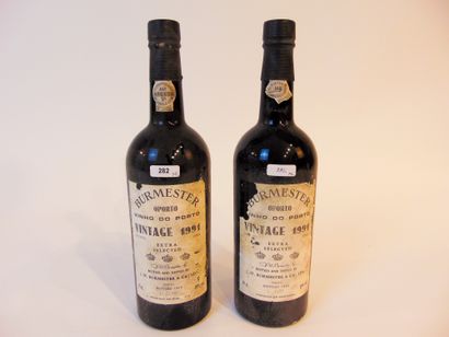 PORTUGAL (PORTO) Red, Burmester - Vintage 1991, two bottles [damaged labels].