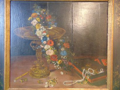 BRUEGHEL Jean dit de Velours (1568-1625) [d'après] "Still Life with Flower Garland...