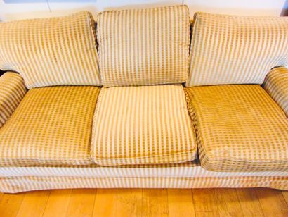 null Pair of three-seater sofas [wear and tear].