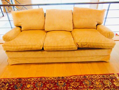 null Pair of three-seater sofas [wear and tear].