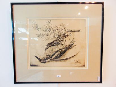 Wallet Taf (1902-2001) "Still life", 20th, etching, signed lower right and justified...
