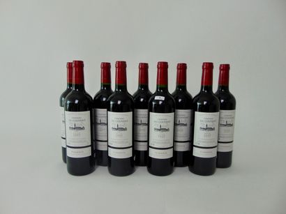 BORDEAUX (POMEROL) Rouge, Château du Couvent 2009, neuf bouteilles [mi-goulot].