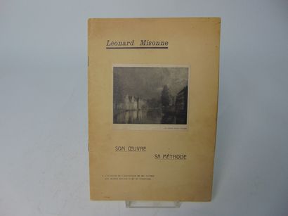 MISONNE Léonard (1870-1943) "Le Barrage glacé (Rivière)", 1942, épreuve photographique,...