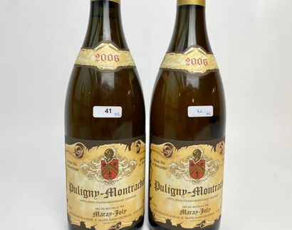 BOURGOGNE (PULIGNY-MONTRACHET) Maray-Joly white 2006, two bottles.