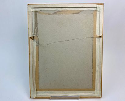 ANONYME "Tristesse", XXe, technique mixte sur papier, 33x23,5 cm (à vue).