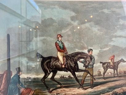 VERNET Carle (1758-1836) [d'après] "Cheval de course au moment du départ" et "La...