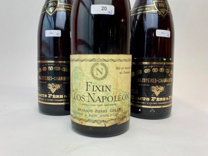 BOURGOGNE Lot of three bottles (red):


- (FIXIN), Clos Napoléon - Domaine Pierre-Gelin...