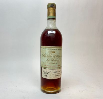 BORDEAUX (SAUTERNES) Château d'Yquem (Lur-Saluces) blanc liquoreux 1950, premier...