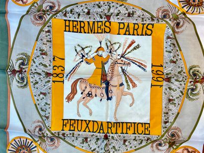 HERMÈS - Paris Fireworks square (Hermès 1837-1991).