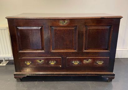 null English chest with two drawers, interior compartment with two secret drawers,...