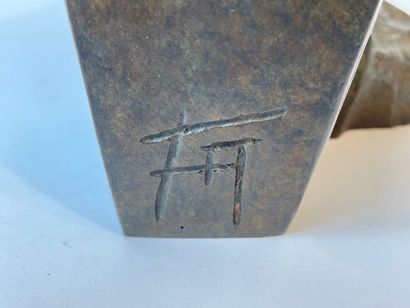 FORCEILLE Alexandre (1961-) "Eclipse," XXI, patinated bronze print, monogrammed on...