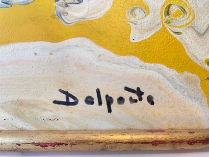 DELPORTE Charles (1928-2012) "Wagnerian Landscape", circa 1970, oil on panel, signed...