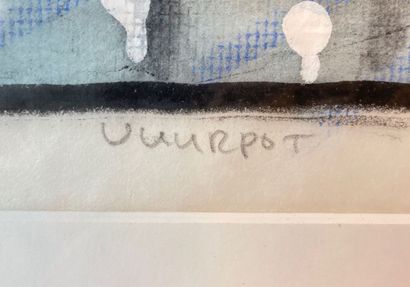 DE GRAAF Onno (1956-) "Vuurpot", [19]91, estampe (monotype), signée et datée en bas...