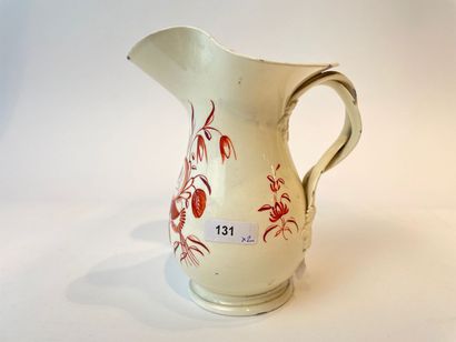 Angleterre Two milk jugs with interlocking double ribbon handles, circa 1800, fine...