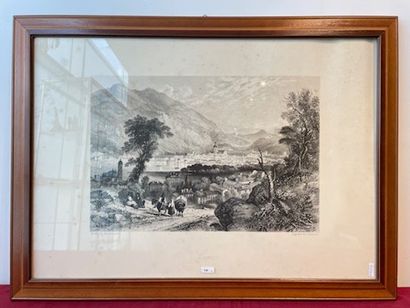 null "Views of Italy (Como, Milan, Pavia and Varese)", suite of four prints, 56x76...
