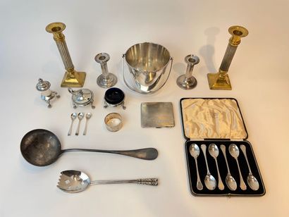 Lot of silverware (silver and silver-plated...