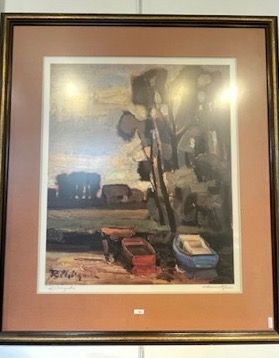 NEIRYNCK Robert (1924-) "Edge of river", XXth, print (exclusive edition), signed...