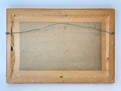 ECOLE ANGLAISE "Marine", XIXe, huile sur panneau, 33x46,5 cm.
