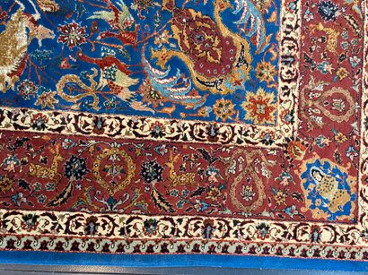 null Important and large Persian carpet of the Isfahan type with central medallion...