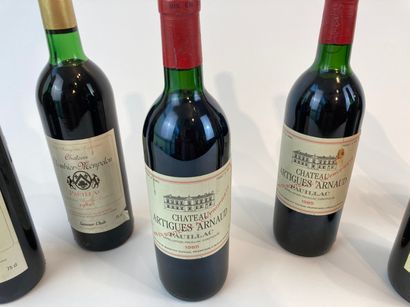 BORDEAUX Lot of six bottles (red):

- (PAUILLAC), Château Colombier-Monpelou, cru...