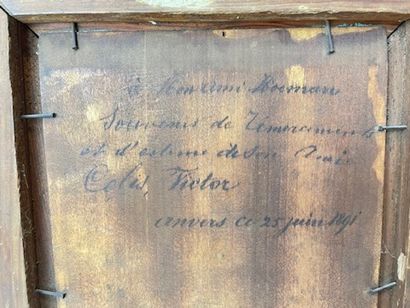 STAPPAERTS "Sous-bois animé", fin XIXe, huile sur panneau, signée en bas à gauche,...