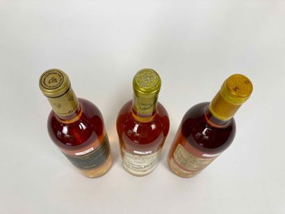 BORDEAUX (SAUTERNES) Lot of three bottles (sweet white):

- Château d'Yquem, 1er...