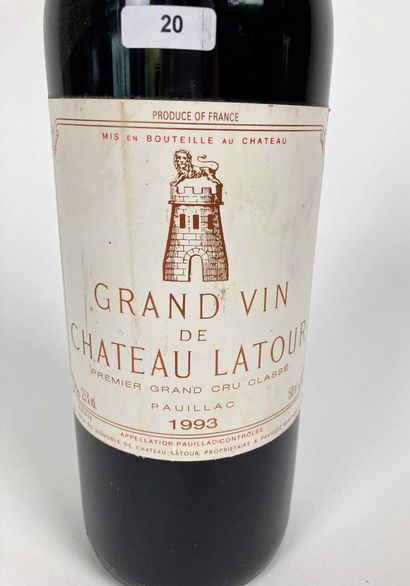 BORDEAUX (PAUILLAC) Château Latour, 1er grand cru classé 1993 (rouge), un magnum...