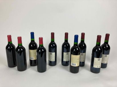 France Lot of ten bottles (red):

- LANGUEDOC (VIN-DE-PAYS-D'OC), Cuvée Félicie 1997,...