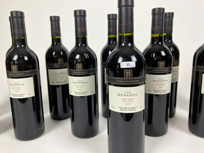 ARGENTINE Finca Flichman / Vino Reserva - Malbec 2005 (rouge), douze bouteilles.